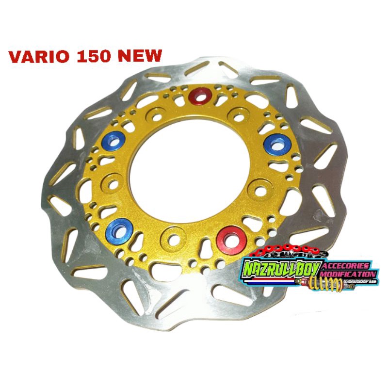 Piringan Cakram Depan Vario 150 new  Disc Piringan Cakram Variasi Lubang 5 New. Vario 150 FI New Var