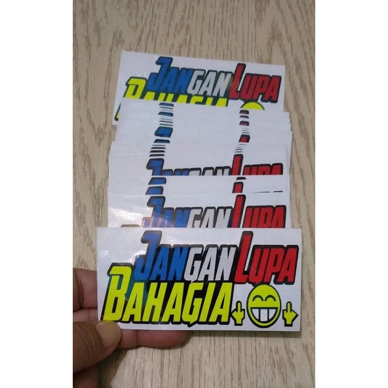 STICKER JANGAN LUPA BAHAGIA CUTTING