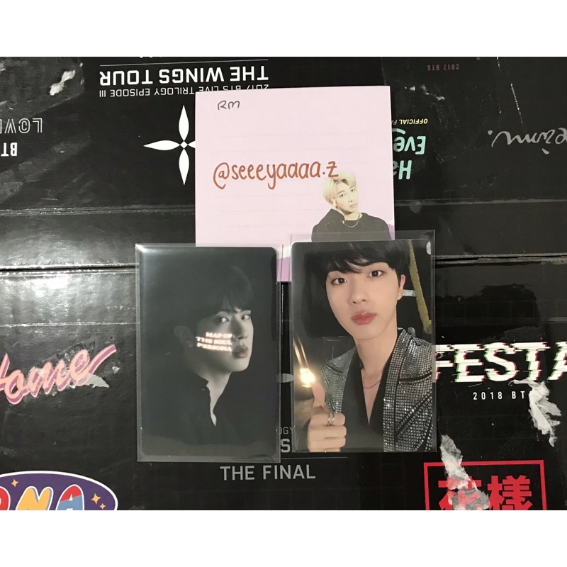 [READY STOCK TAKE ALL / SATUAN] BTS PC Photocard Jin Map Of The Soul ON:E Concept Photobook PC Holog