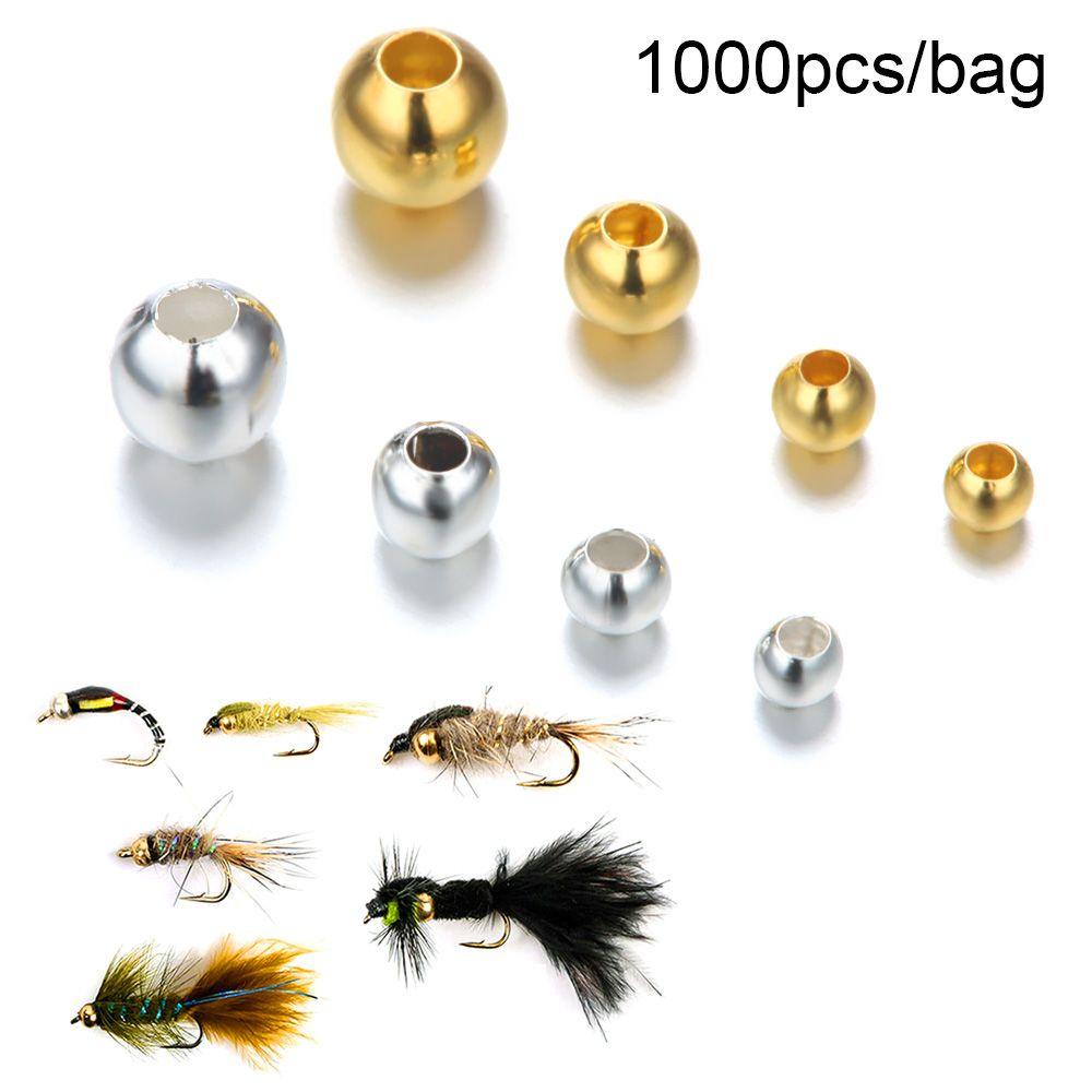 Suyo Manik-Manik Tembaga Silver / Gold 2.0mm / 2.4mm / 3.0mm / 4.0mm Untuk Memancing