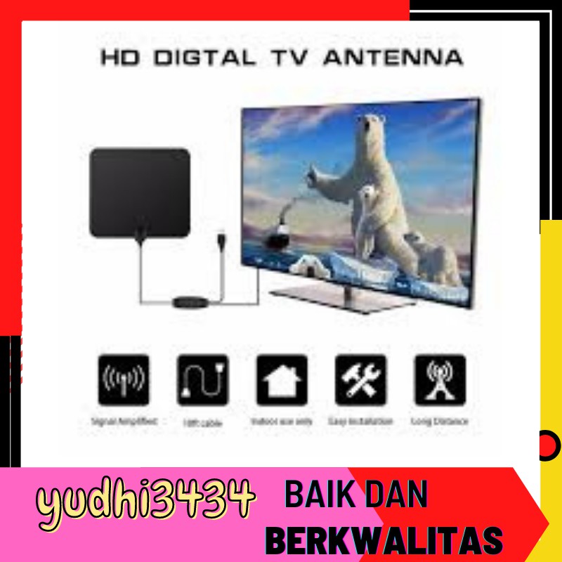 Antena tv digital smart tv box 32 40 43 50 inch indoor outdoor