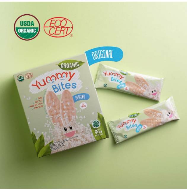 Snack MPASI Bayi Baby Yummy Bites Rice Cracker Organik / Organic