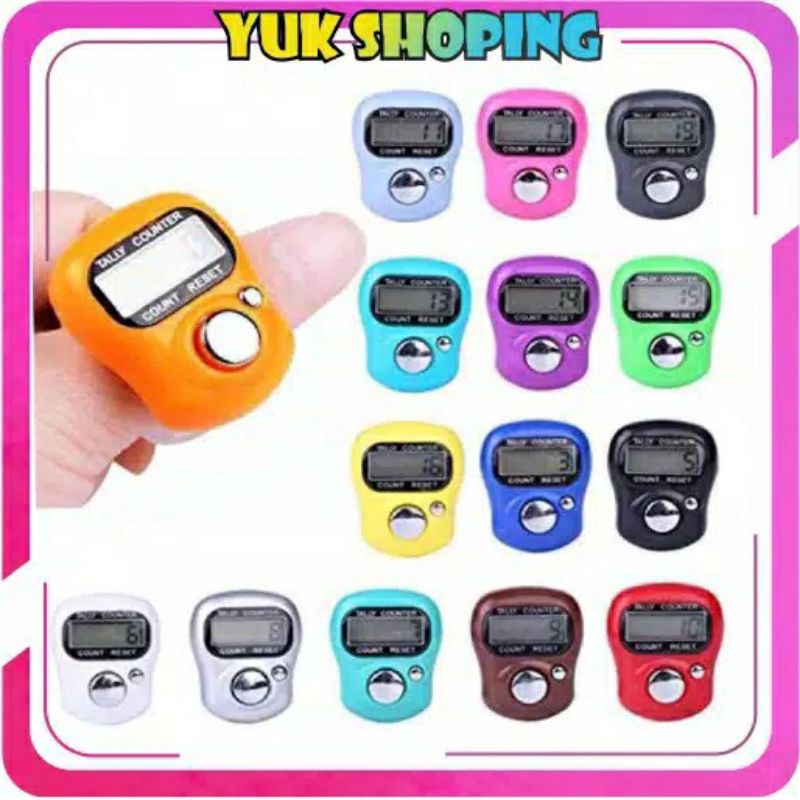 Tasbih Digital Finger Jari Counter LED Alat Hitung Digital