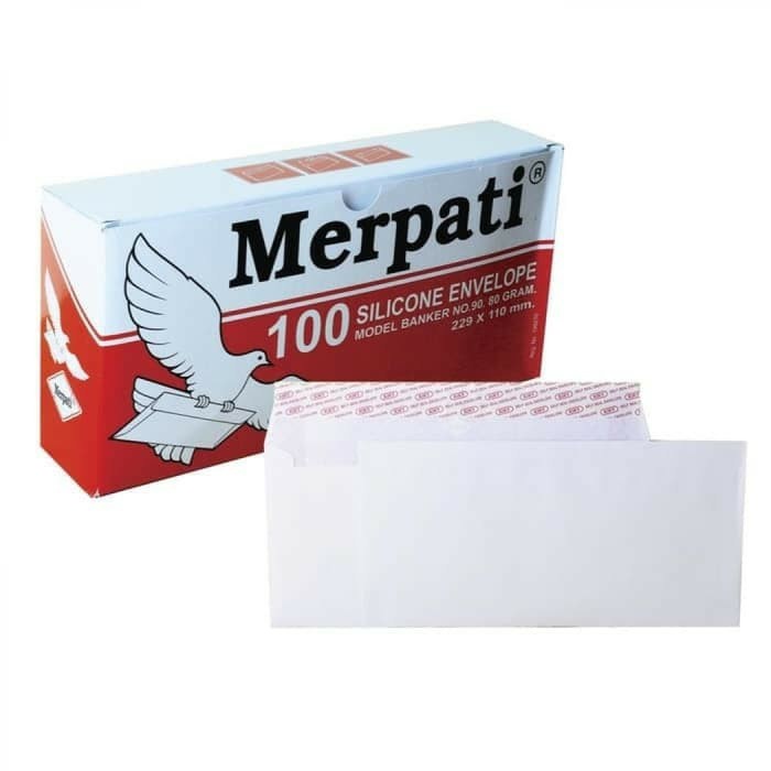 

Amplop Merpati Besar Putih/Amplop 229 X 110 mm/Kiky Amplop Merpati 90 SLK AA624750