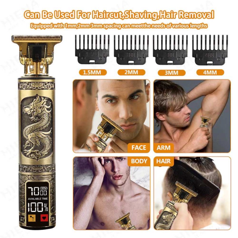 Alat Cukur Vintage Elektrik Hair Clipper Trimmer Model Dragon 1200 mAh