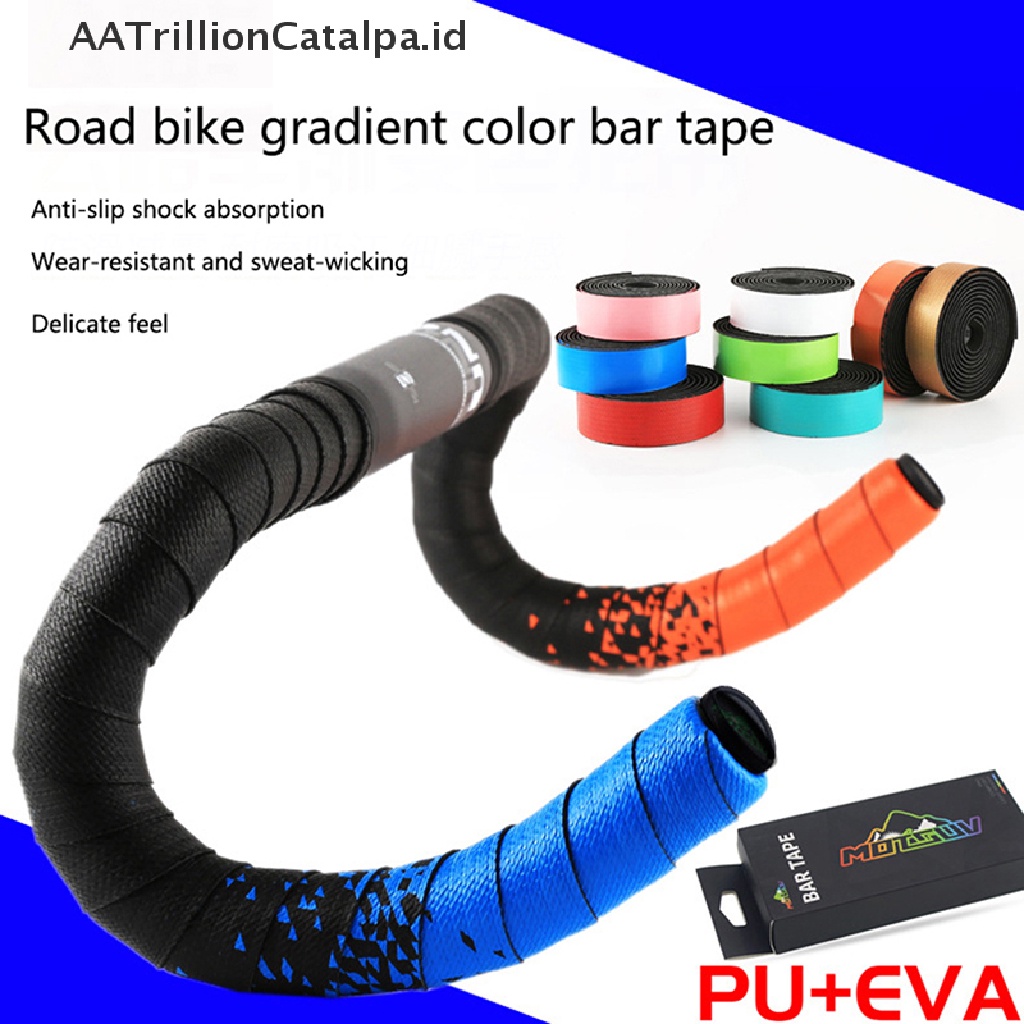 Aatrillioncatalpa Tape Pembungkus Stang Sepeda Balap Bahan EVA Breathable Anti Slip