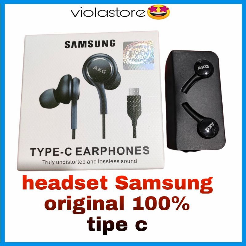 headset Samsung original 100% tipe C/Jack Audio 3.5mm