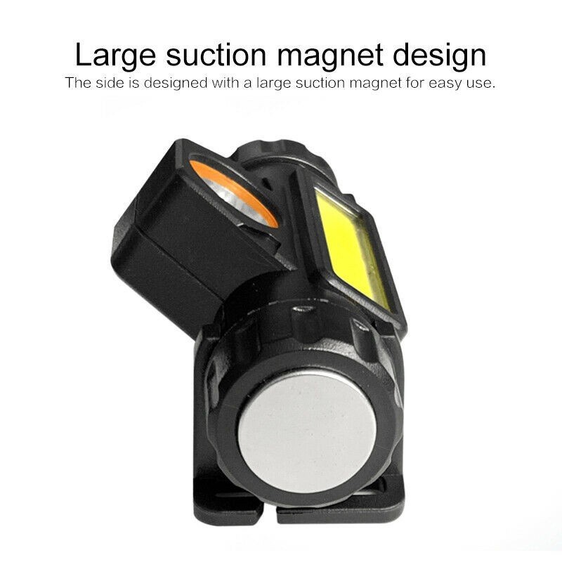 Senter Kepala Mini Led Cree Headlamp Led COB Rechargeable 2 Mode