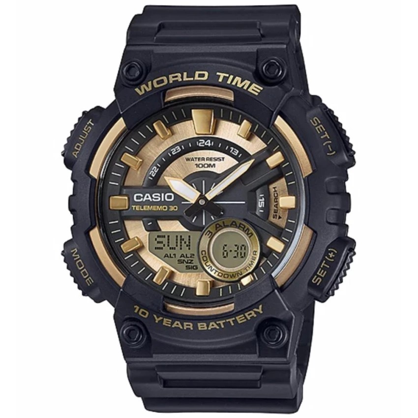 Casio Original AEQ-110W / AEQ-110W-2A Jam Tangan Digital Pria Hitam G-Shock