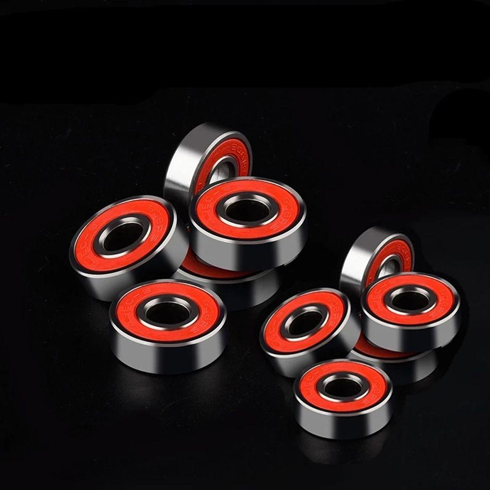 Agustina ABEC 9bears Untuk Skuter Performa Tinggi 608RS ABEC 9stainless Steel 8x22x7mm Roda Sepatu Roda Roller Skate Bearing Merah