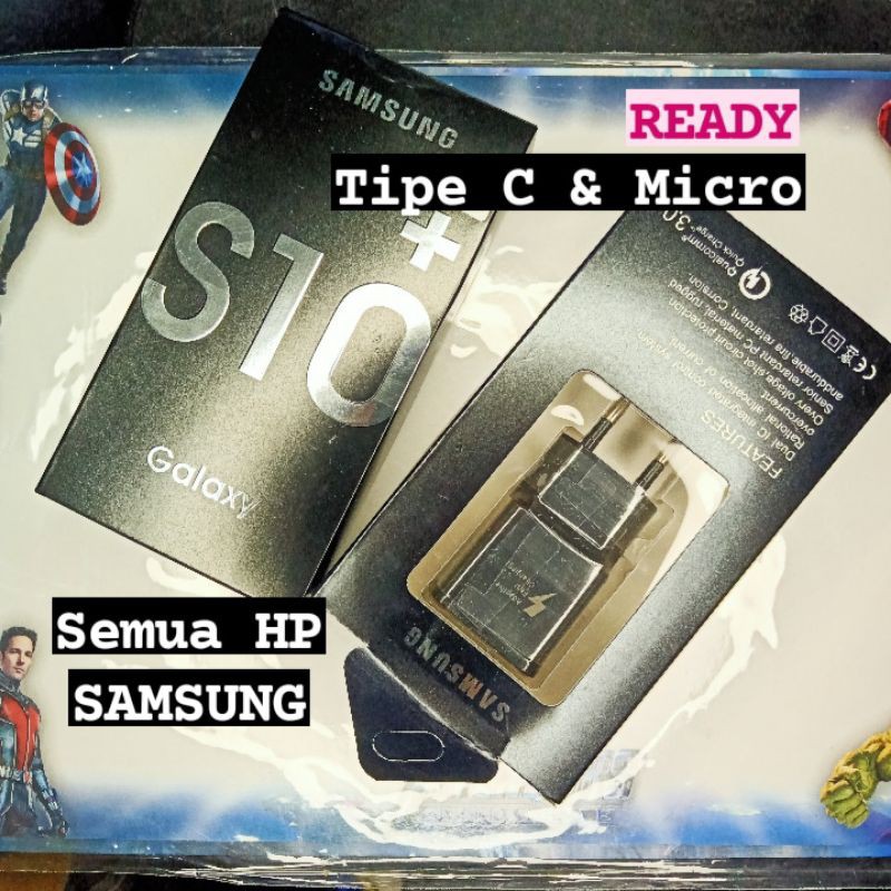 CAS SAMSUNG ORI / SEMUA SAMSUNG / CHARGER S10 / CEPAT MENGISI / TETTA SHOP