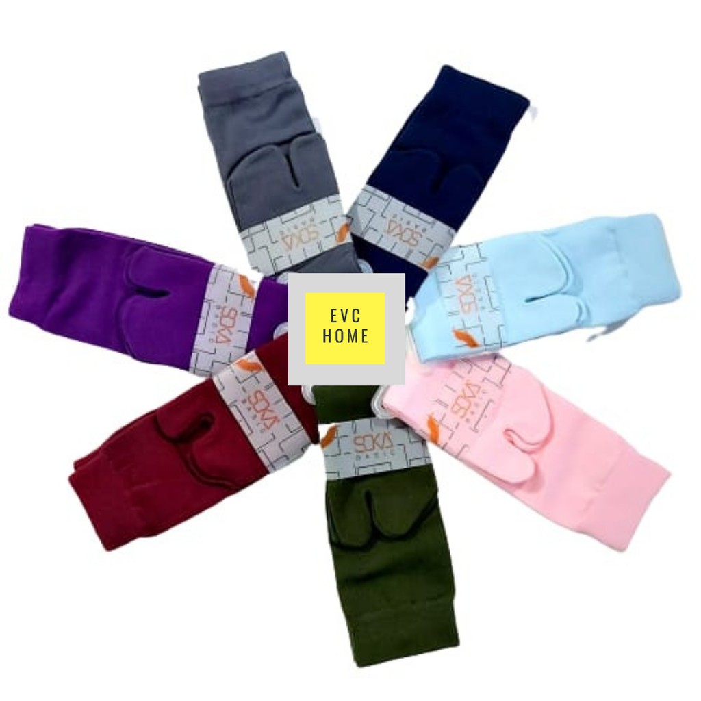 EVCHOME Kaos Kaki Soka Jempol M Basic - Kaos Kaki muslim - Kaos kaki wanita - Original-2