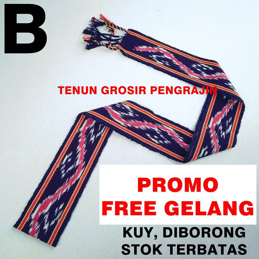 Ikat Kepala Tenun Etnik Motif Dayak Kalimantan Toraja Bali Sumba Papua Lombok Kain PROMO TERMURAH-B-(Lombok)