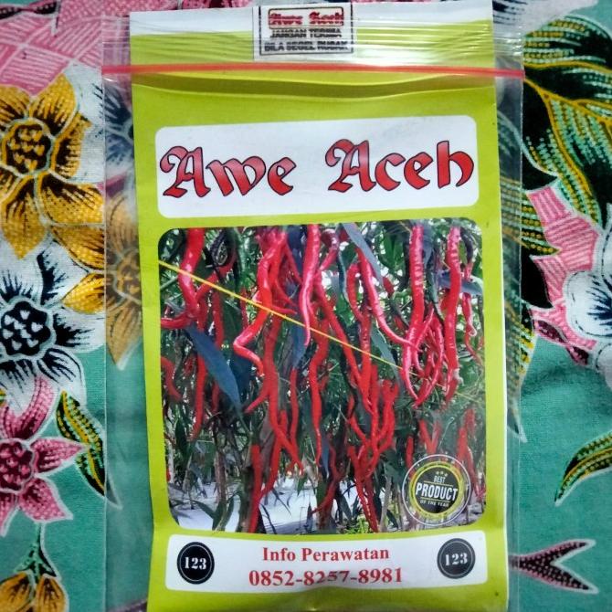 Perkebunan / Bibit Cabe Awe Aceh 10Gr - Benih Cabe Merah Keriting Awe Aceh- Cmk Awe Non Cod