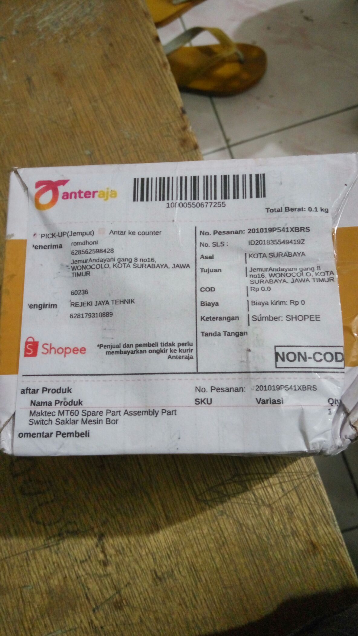 Maktec Mt60 Saklar Bor Switch Bor Spare Part Mesin Bor