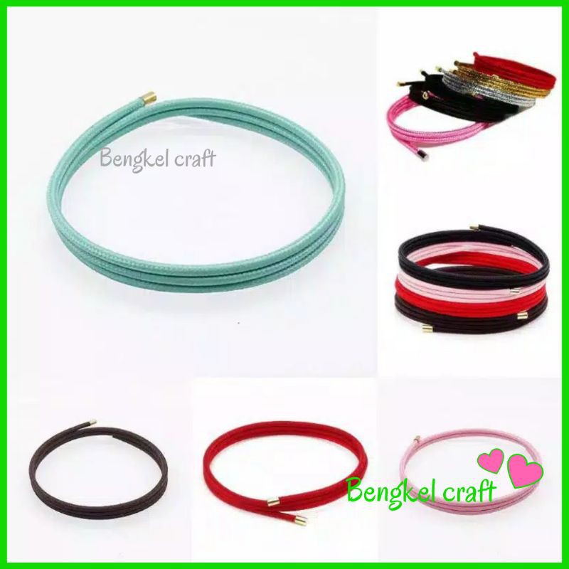 Gelang Tali kawat magnet Liontin Huruf Emas xuping pandora