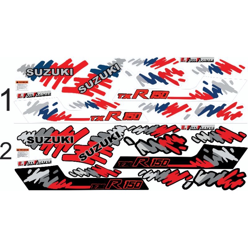 STICKER STRIPING SUZUKI TXR / RGR 150 MALAYSIA