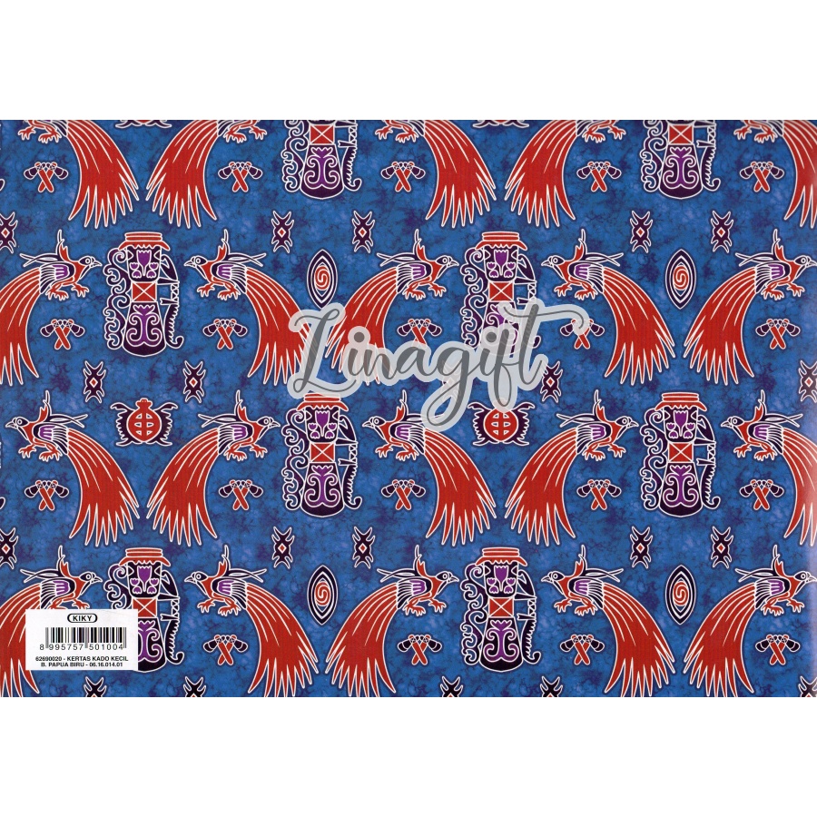 ( 5 Lembar ) BATIK WARNA KIKY - KERTAS KADO - GIFT WRAPPING PAPER BATIK SUMATRA / BALI / JAWA / WARNA WARNI