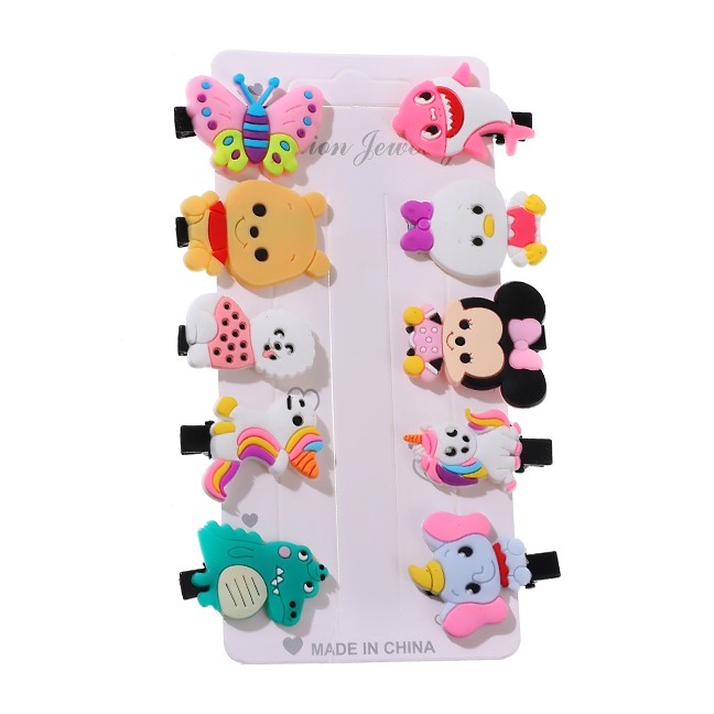 LRC Jepit Rambut Fashion Color Alloy Soft Clay Animal Duckbill Clip K85856