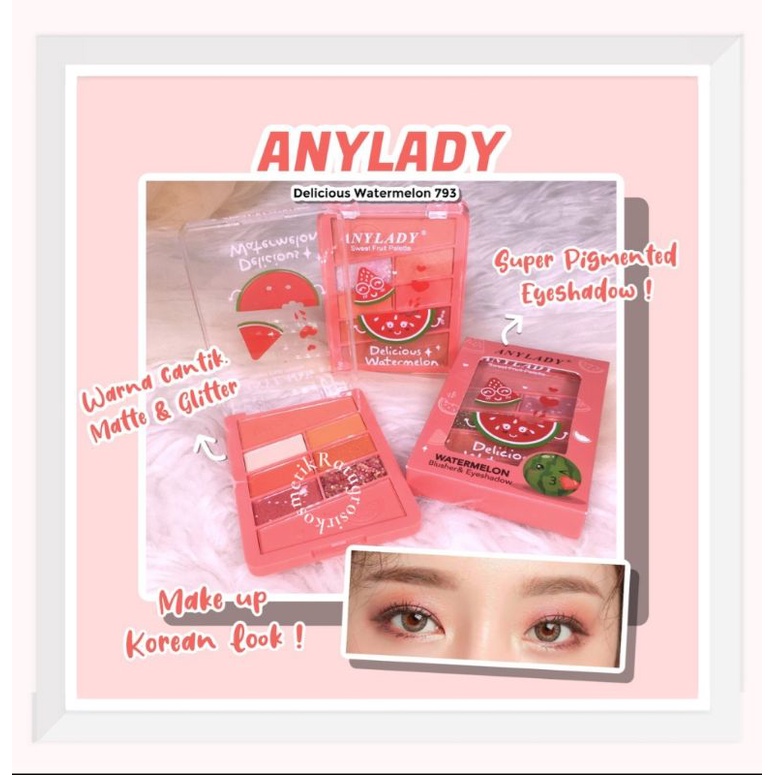 PROMO!!!EYESHADOW PALETTE SWEET FRUIT ANYLADY NO.721B/796/WATERMELON NO.793