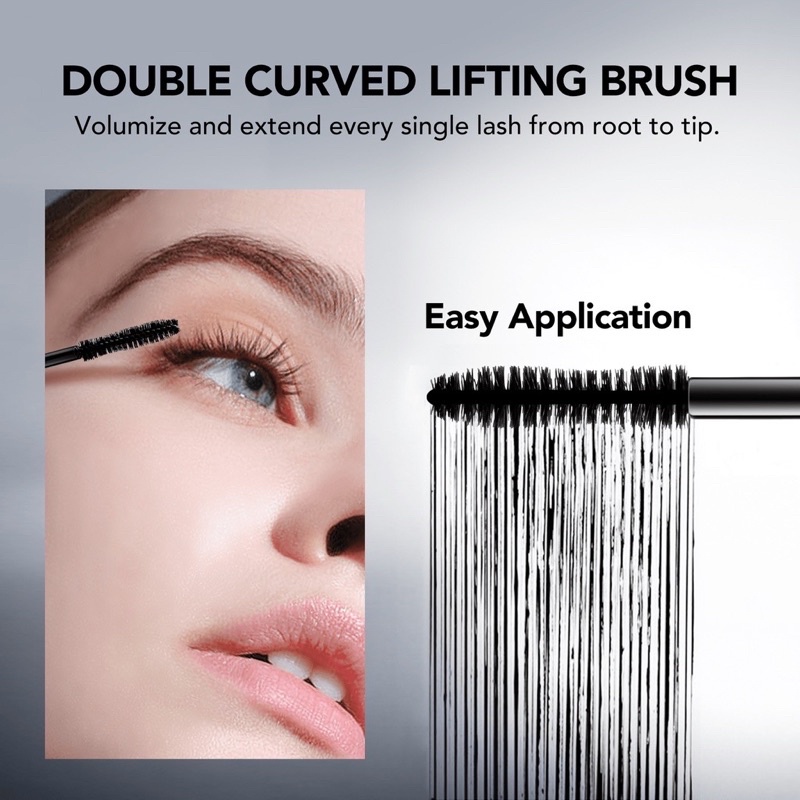 YOU Lashtension Enhancing Fiber Mascara / Maskara You / Pengganti Uplift Lash Mascara 7 gram / Water Resistant ( YOU MAKEUPS OFFICIAL STORE )