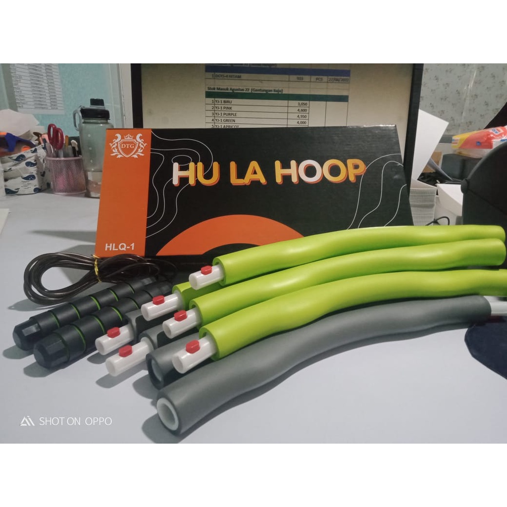 PROMO Alat Olahraga Fitnes  Hula Hoop Free Tali Skipping Alat Pengecil Pinggang -Termurah