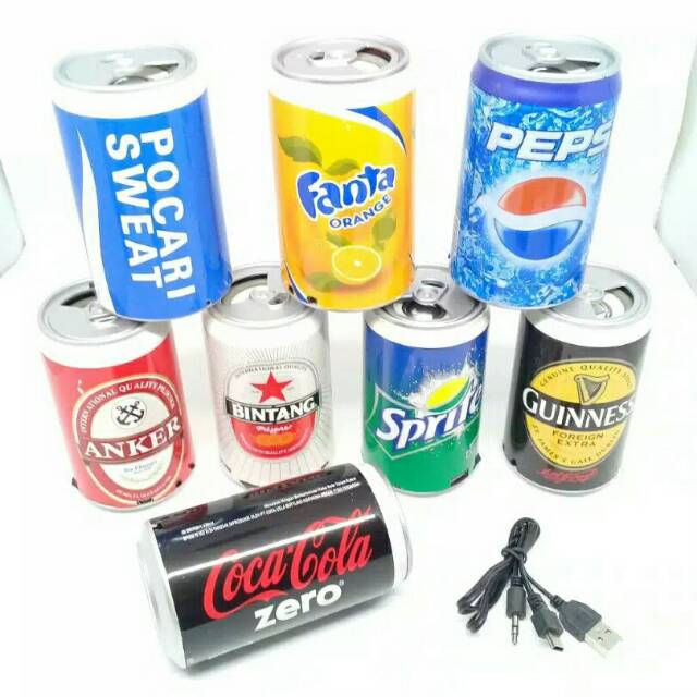 SPEAKER KALENG MINUMAN ADVANCE SPEAKER PORTABLE USB MUSIC BOX MP3 SUPER BASS
