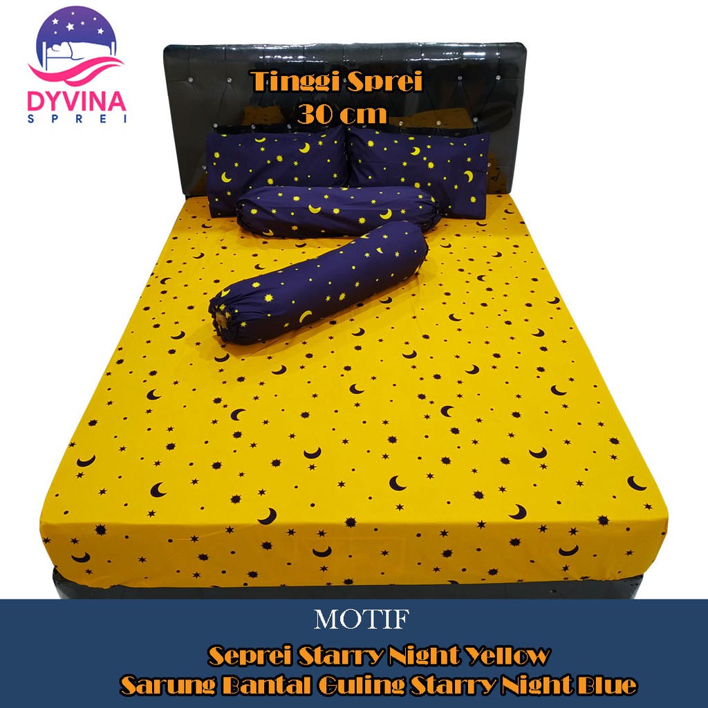 Sprei Set Microtex Tinggi 30 Cm free Karet Anti Geser - Collection A