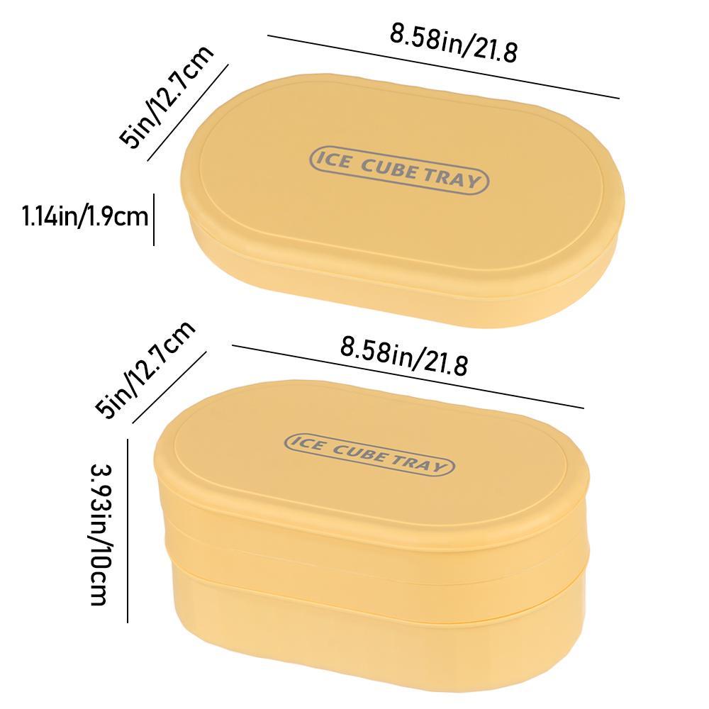 Solighter Cetakan Es Aksesoris Dapur Single/Double Layer Kapasitas Tinggi Penyimpanan Es Ice Lattice