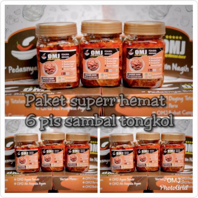 

PAKET SUPER HEMAT SAMBAL TONGKOL 6pcs