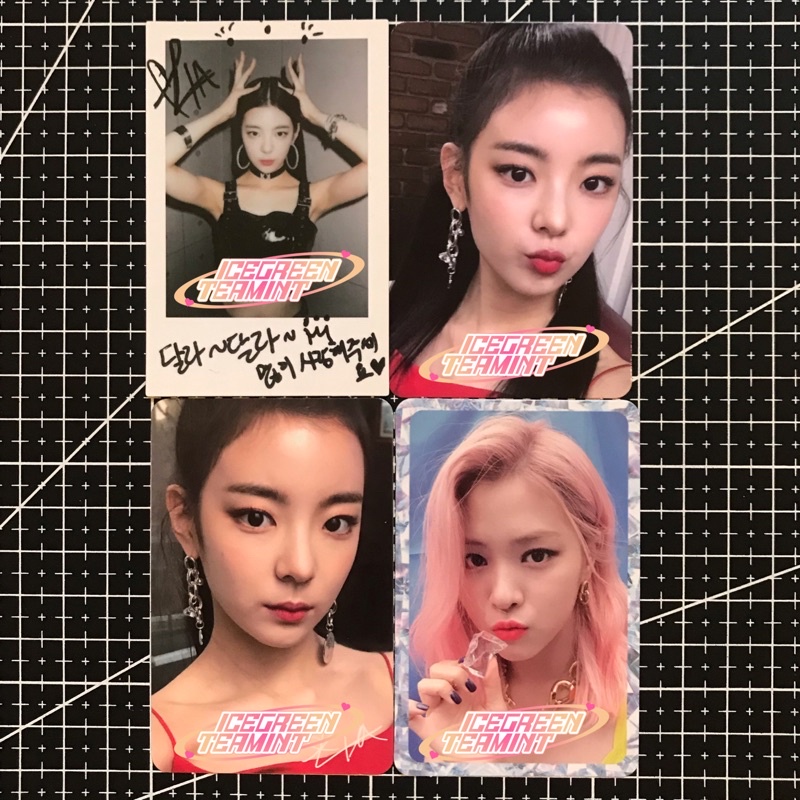 PHOTOCARD (PC) & POLAROID (POLA) ITZY ICY LIA POUT & SIGN, RYUJIN ES BATU