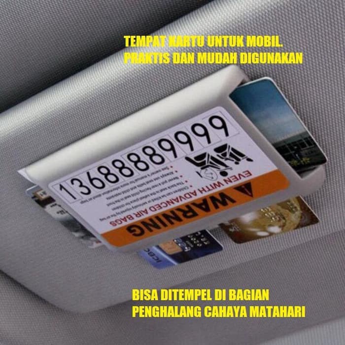 Tempat Kartu Untuk Mobil / Car Card Holder / eToll