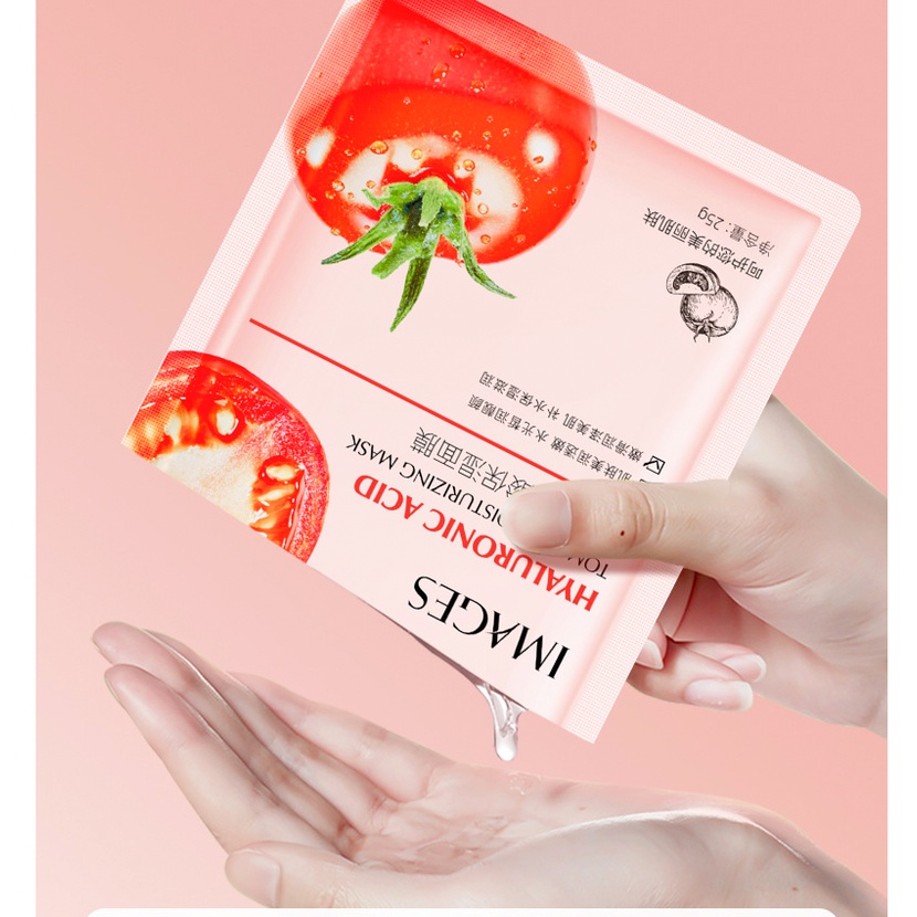 IMAGES Tomat Moisture Mask Facial Sheet  Tomato Protein Masker Wajah EM039