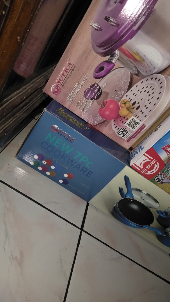Paket Set Panci Supra7 Pcs + Presto 8 Liter Supra + Teko Bunyi Supra