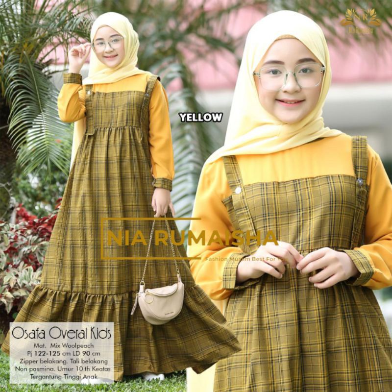 Osafa Overal kids - dress anak SMP - gamis anak