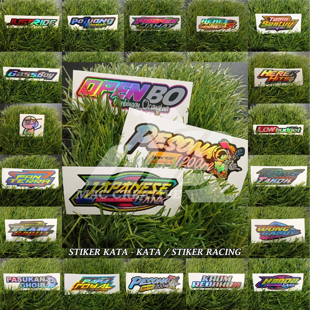 

stiker kata-kata / stiker viral / stiker bengkel terbaru / stiker racing / stiker herex - part 2