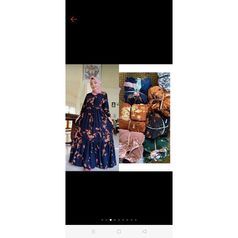 Gamis Tie Dye Rayon janger