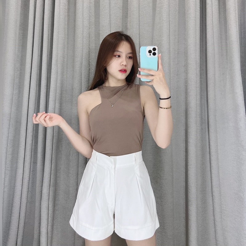 Tanktop cut side jersey 1698 | Tanktop crop korea