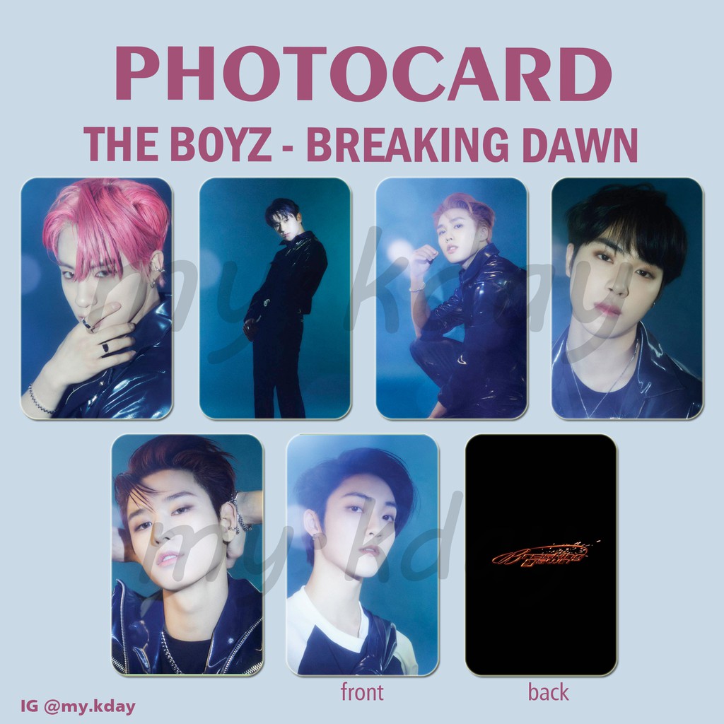 PC-0465, Unofficial Photocard The Boyz Breaking Dawn 2 sisi