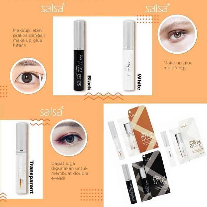 ★ BB ★ SALSA Strong Makeup Glue - White - Black - Transparant - Lem Bulu Mata