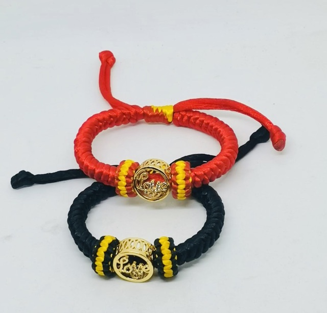 Gelang tangan wanita //gelang rajut //gelang lapis emas //perhiasan