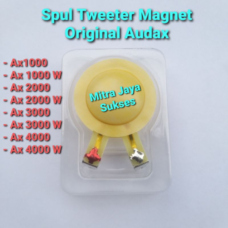 Spul Tweeter Audax AX 1000, Ax 2000, Ax 3000, Ax 4000 Orginal Audax