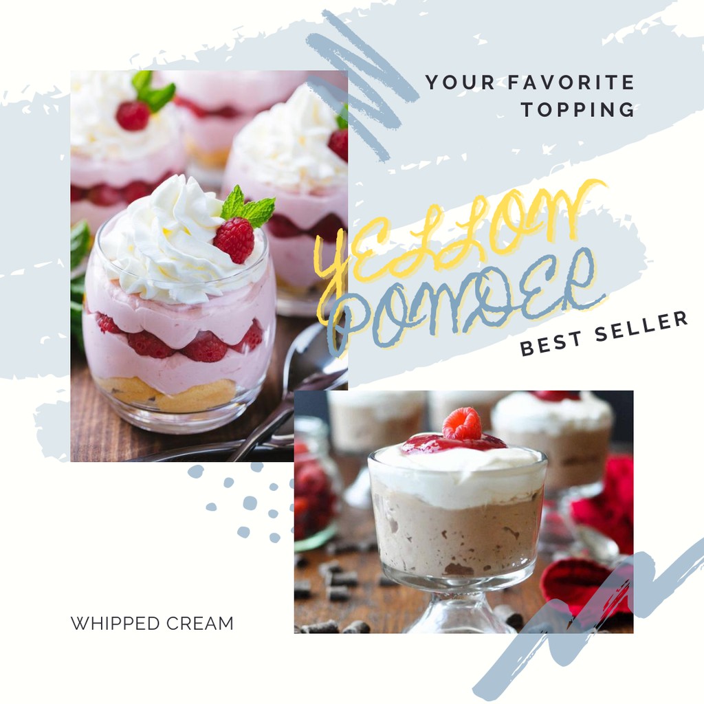 

WHIPPED CREAM POWDER 1KG/TOPPING WHIPPED CREAM