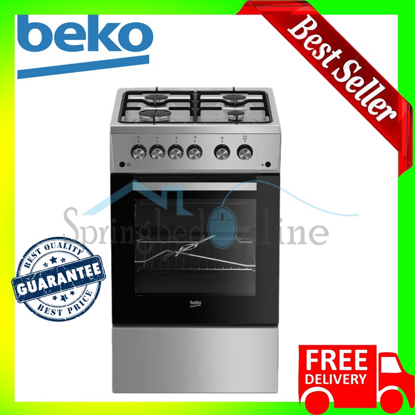 Freestanding Cooker 4 Tungku by Beko - FSGT52110GS