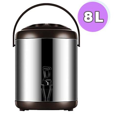 Water Jug Milk Tea Bucket stainless steel 8L - Random Color / Drink Jar / Tempat Minum