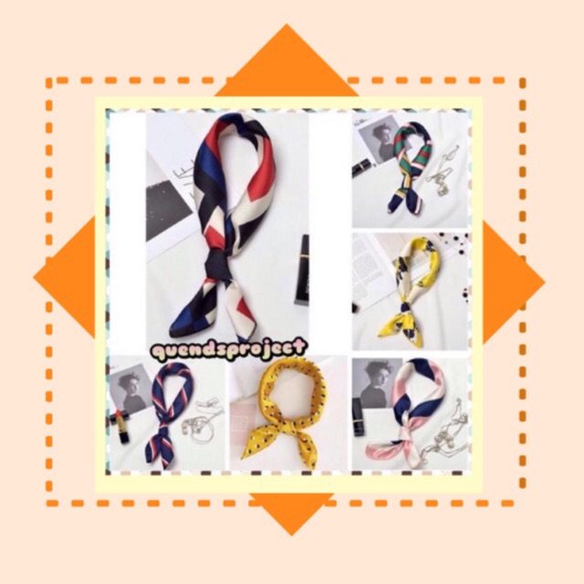 Syal leher / bandana satin / scarf / syal fashion / neck scarf / syal korea / scarf pattern
