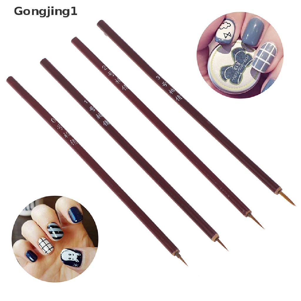 Gongjing1 Brush Pen Liner Nail Art Gagang Bambu