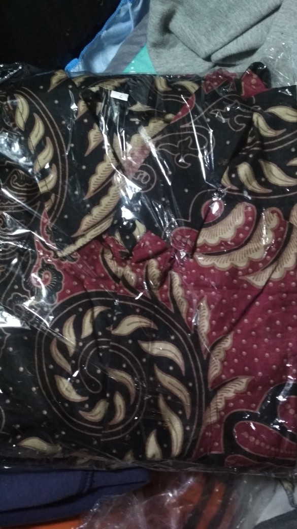 Kemeja Batik Pria Lengan Panjang Size M Lxl Xxl Bswart Batik Hrb026