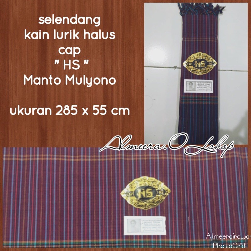 slendang gendhong lurik / selendang gendong lurik cap HS