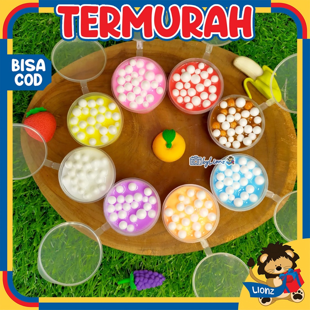 Slime tofu mini with floam no label harga reseller